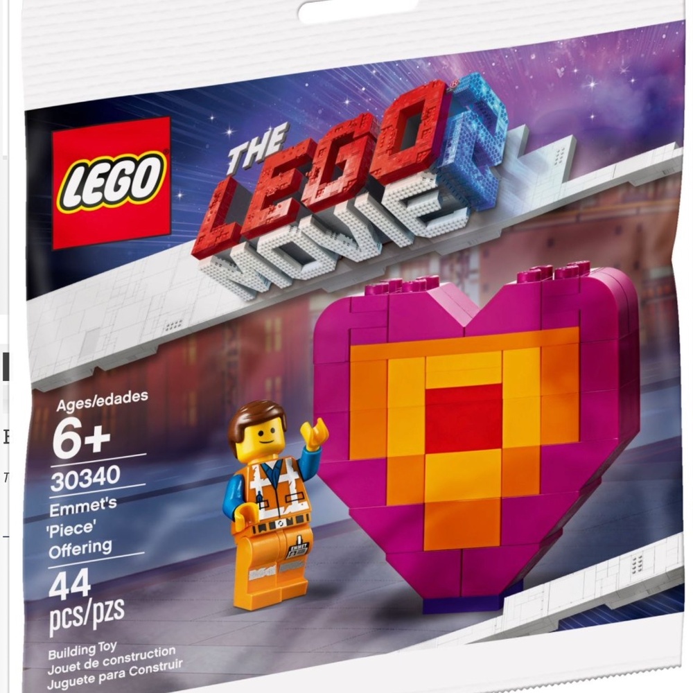 Lego: The Lego Movie 2:  Emmet's piece Offering (30340) new in sealed poly bag